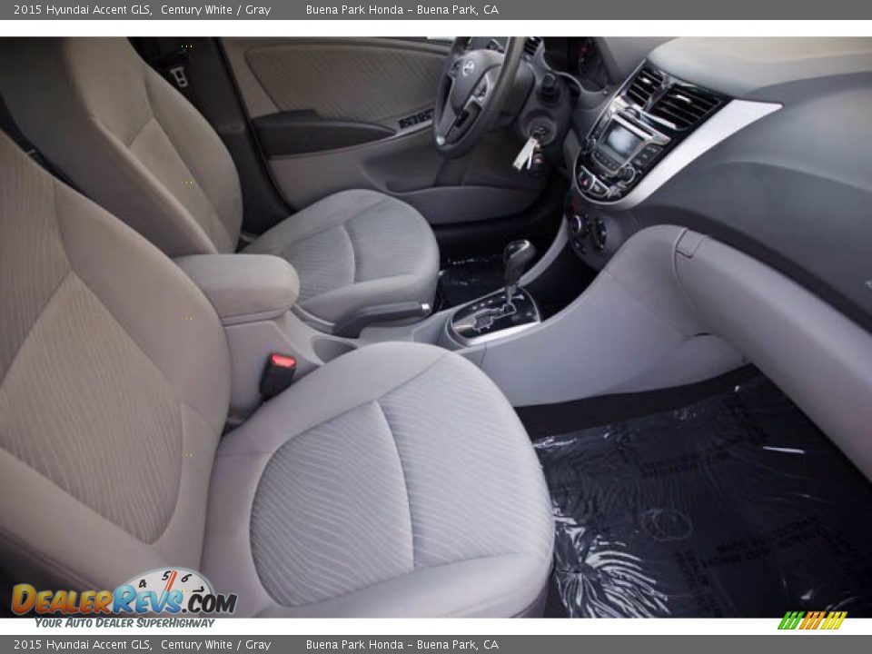 2015 Hyundai Accent GLS Century White / Gray Photo #20