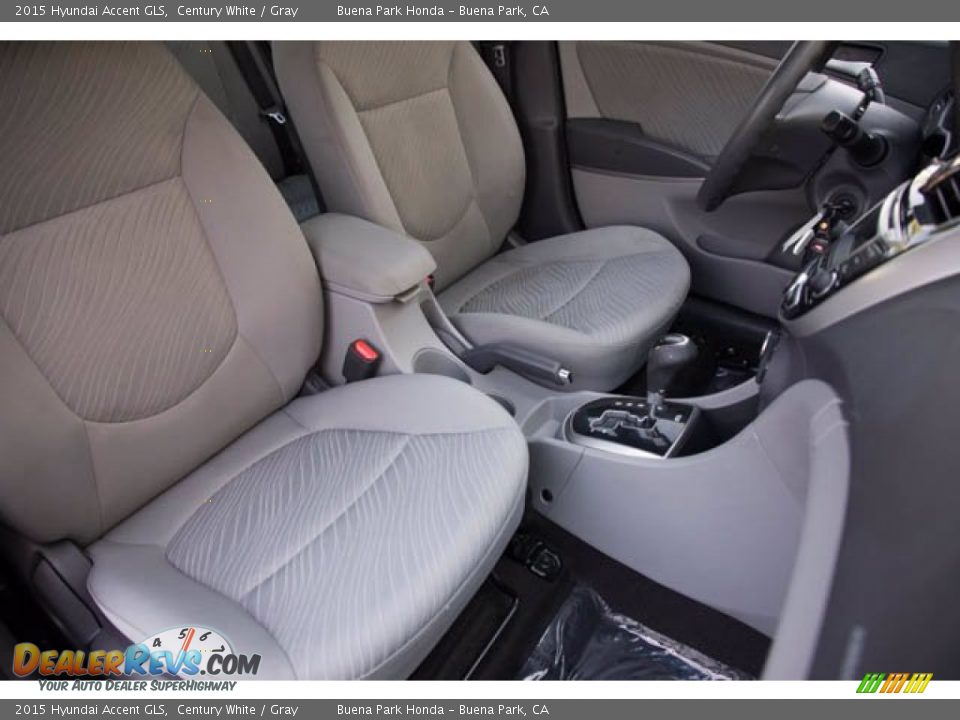 2015 Hyundai Accent GLS Century White / Gray Photo #21