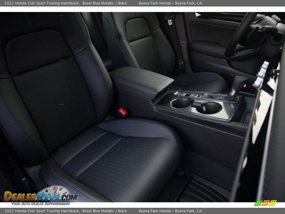 2022 Honda Civic Sport Touring Hatchback Boost Blue Metallic / Black Photo #31