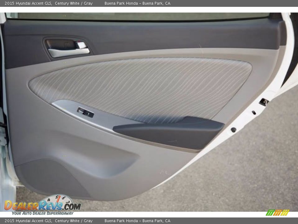 2015 Hyundai Accent GLS Century White / Gray Photo #26