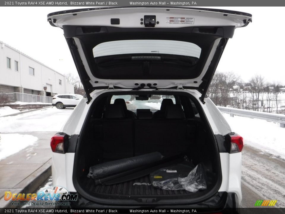 2021 Toyota RAV4 XSE AWD Hybrid Blizzard White Pearl / Black Photo #34