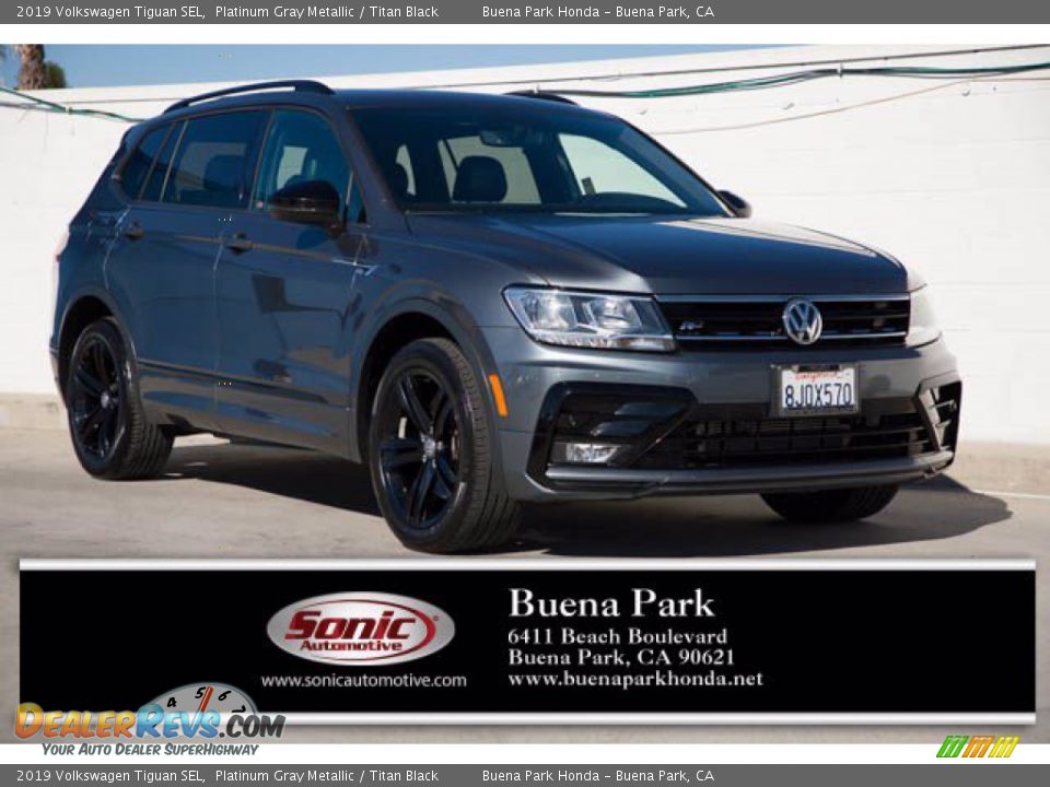 2019 Volkswagen Tiguan SEL Platinum Gray Metallic / Titan Black Photo #1