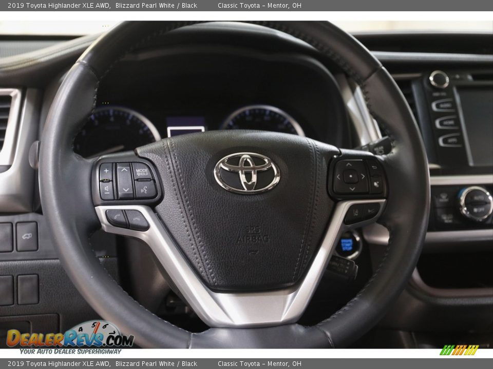2019 Toyota Highlander XLE AWD Blizzard Pearl White / Black Photo #7