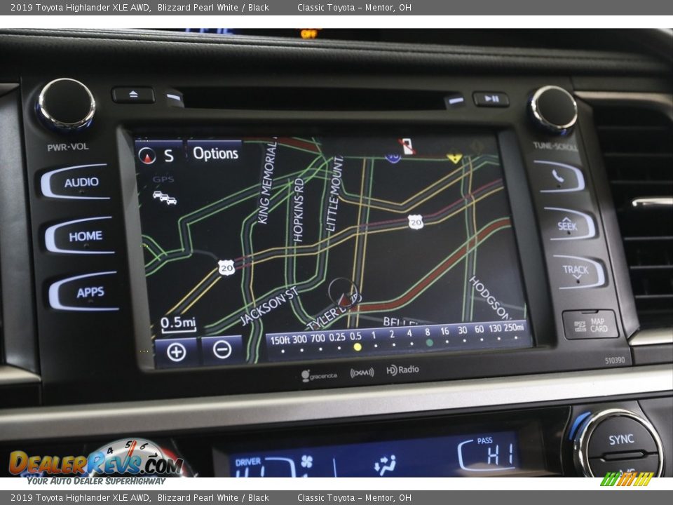 2019 Toyota Highlander XLE AWD Blizzard Pearl White / Black Photo #11