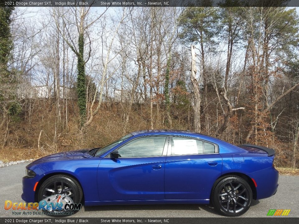 2021 Dodge Charger SXT Indigo Blue / Black Photo #1