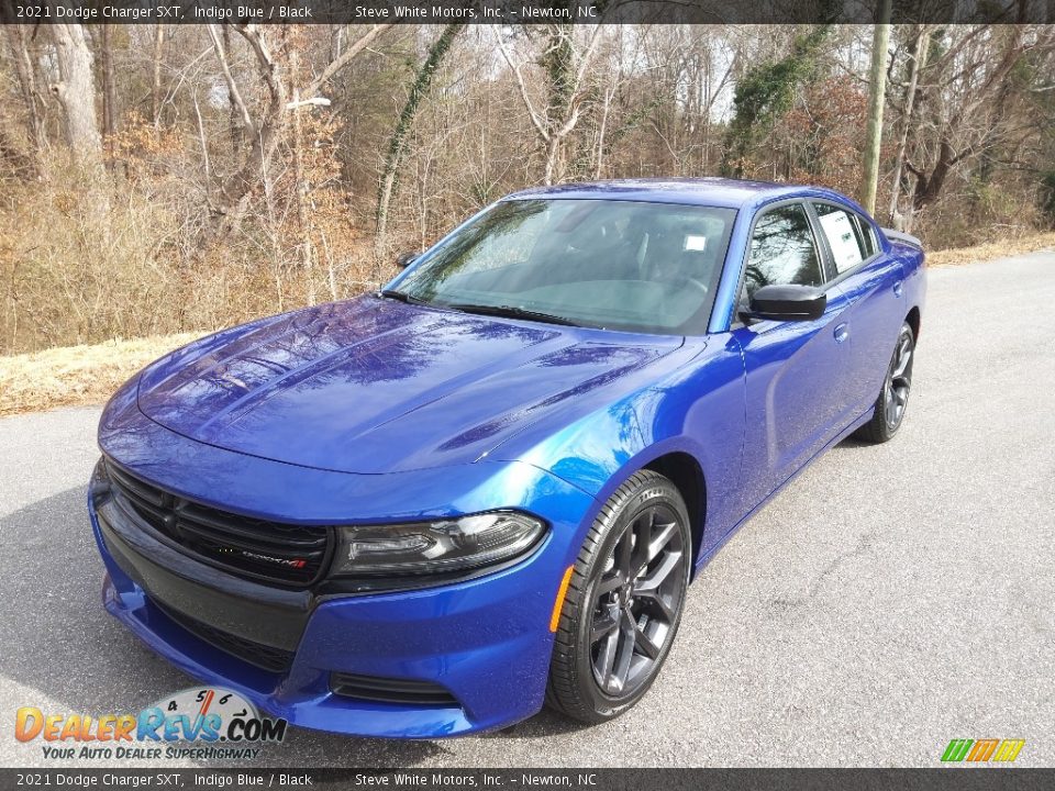 2021 Dodge Charger SXT Indigo Blue / Black Photo #2