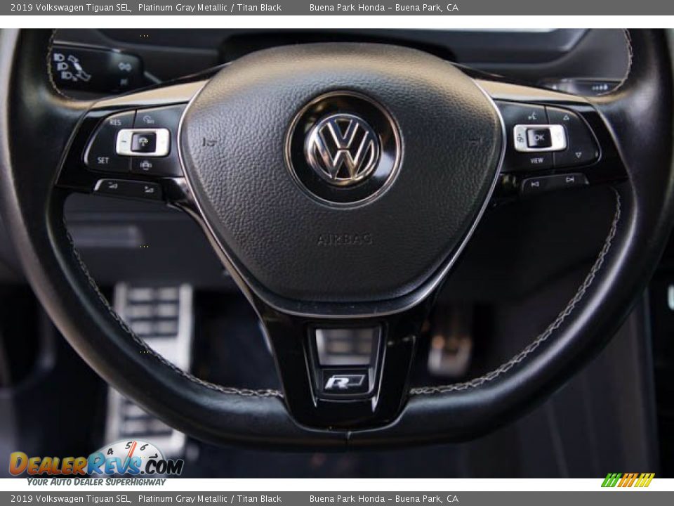 2019 Volkswagen Tiguan SEL Platinum Gray Metallic / Titan Black Photo #13
