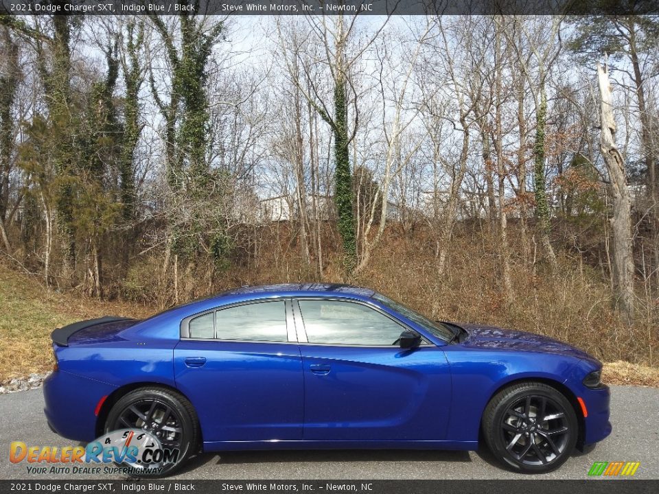 2021 Dodge Charger SXT Indigo Blue / Black Photo #5