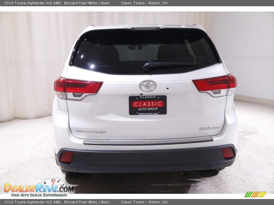 2019 Toyota Highlander XLE AWD Blizzard Pearl White / Black Photo #19