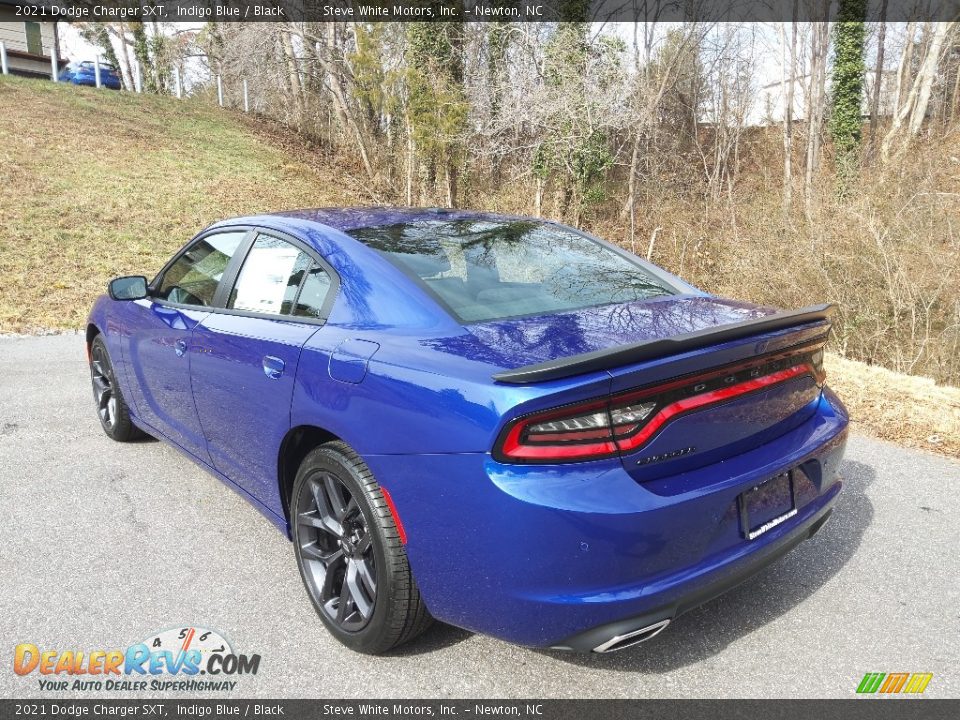 2021 Dodge Charger SXT Indigo Blue / Black Photo #8