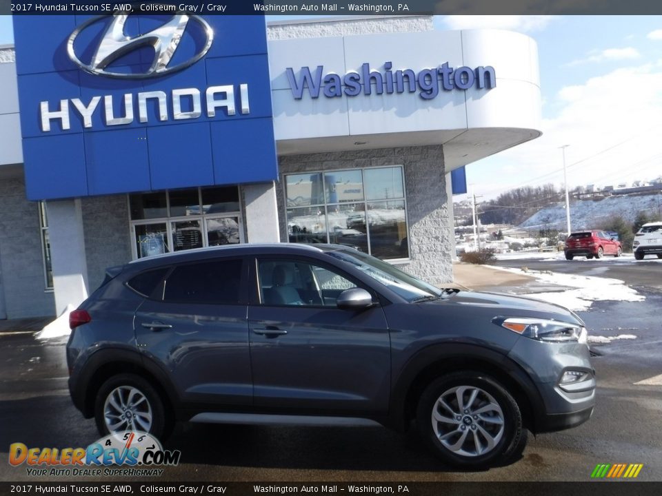 2017 Hyundai Tucson SE AWD Coliseum Gray / Gray Photo #2