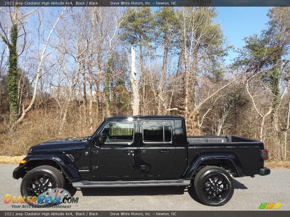 2021 Jeep Gladiator High Altitude 4x4 Black / Black Photo #1