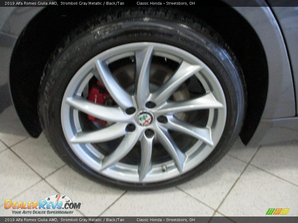 2019 Alfa Romeo Giulia AWD Stromboli Gray Metallic / Black/Tan Photo #6
