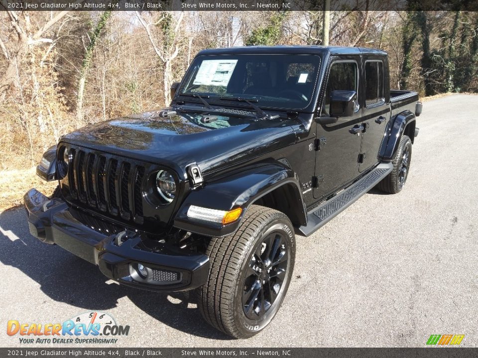 2021 Jeep Gladiator High Altitude 4x4 Black / Black Photo #2