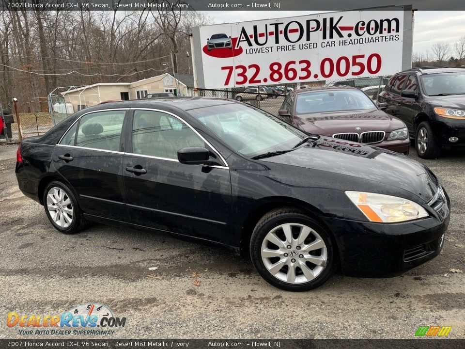 2007 Honda Accord EX-L V6 Sedan Desert Mist Metallic / Ivory Photo #1