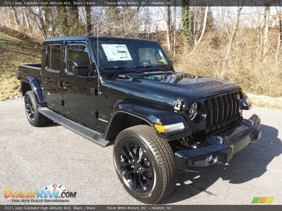 2021 Jeep Gladiator High Altitude 4x4 Black / Black Photo #4