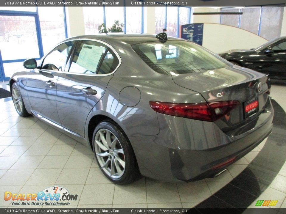 2019 Alfa Romeo Giulia AWD Stromboli Gray Metallic / Black/Tan Photo #9