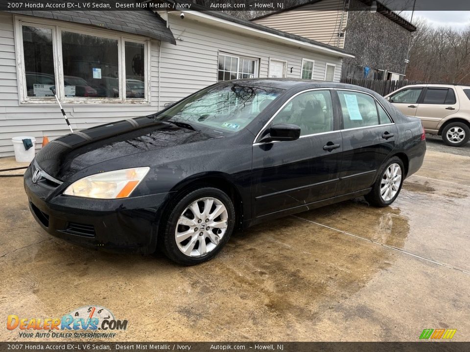 2007 Honda Accord EX-L V6 Sedan Desert Mist Metallic / Ivory Photo #2