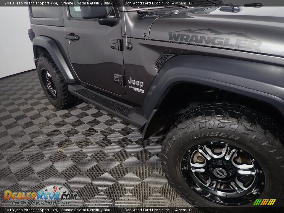 2018 Jeep Wrangler Sport 4x4 Granite Crystal Metallic / Black Photo #4