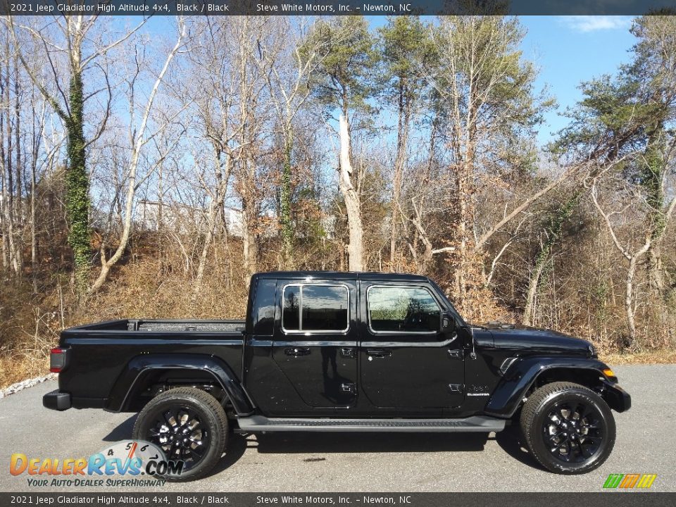 2021 Jeep Gladiator High Altitude 4x4 Black / Black Photo #5