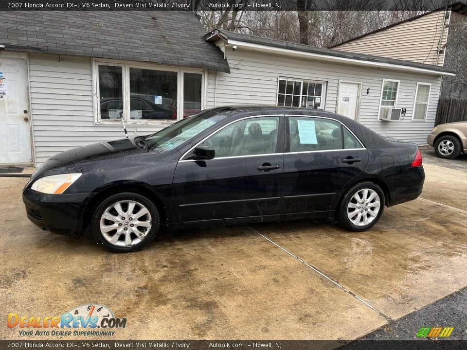 2007 Honda Accord EX-L V6 Sedan Desert Mist Metallic / Ivory Photo #3