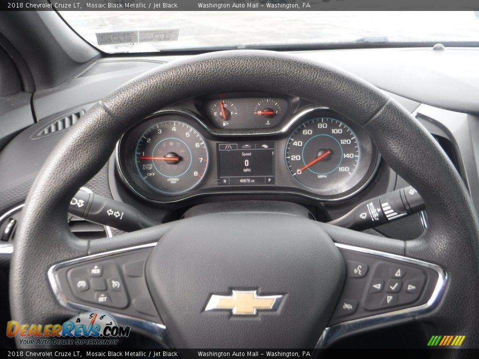 2018 Chevrolet Cruze LT Mosaic Black Metallic / Jet Black Photo #19