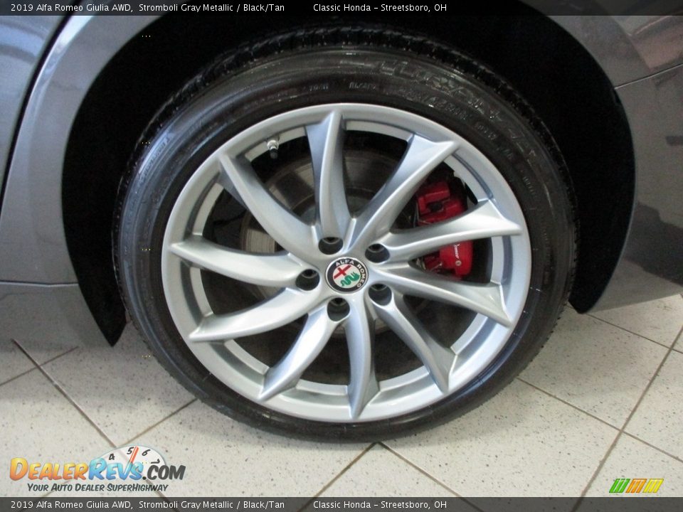 2019 Alfa Romeo Giulia AWD Stromboli Gray Metallic / Black/Tan Photo #11