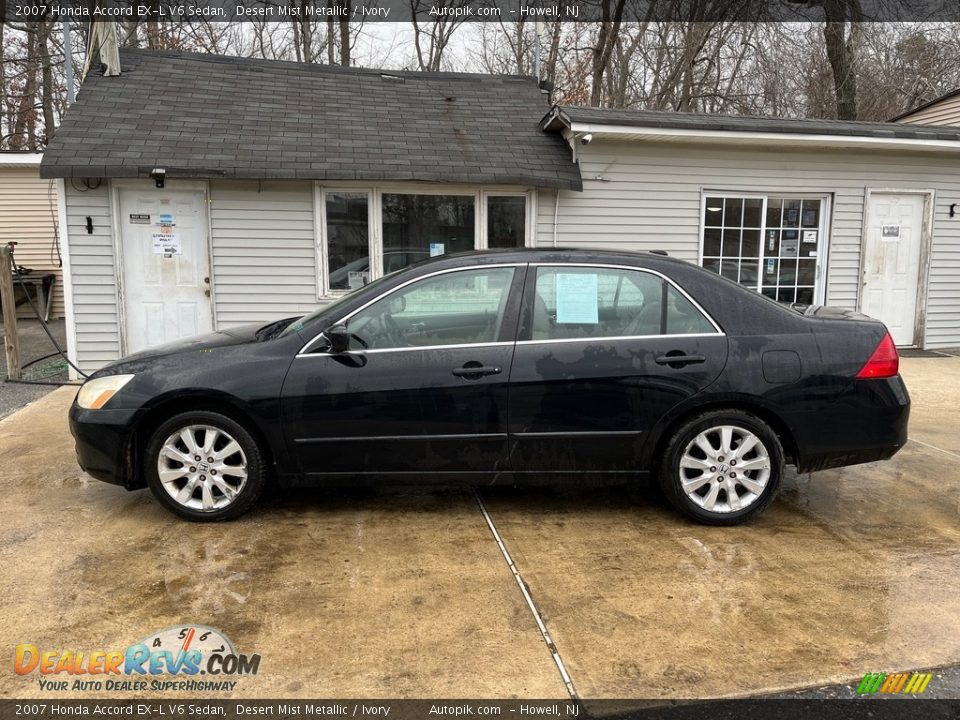 2007 Honda Accord EX-L V6 Sedan Desert Mist Metallic / Ivory Photo #4