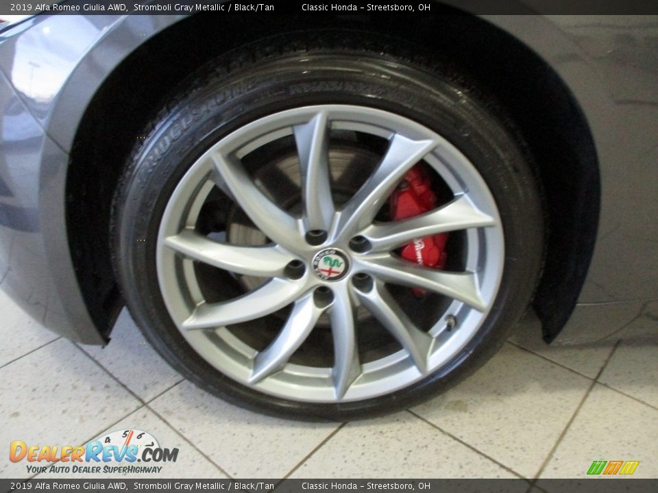 2019 Alfa Romeo Giulia AWD Stromboli Gray Metallic / Black/Tan Photo #12