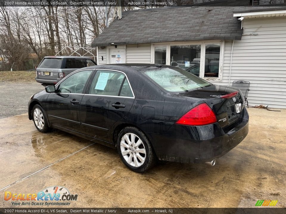 2007 Honda Accord EX-L V6 Sedan Desert Mist Metallic / Ivory Photo #5