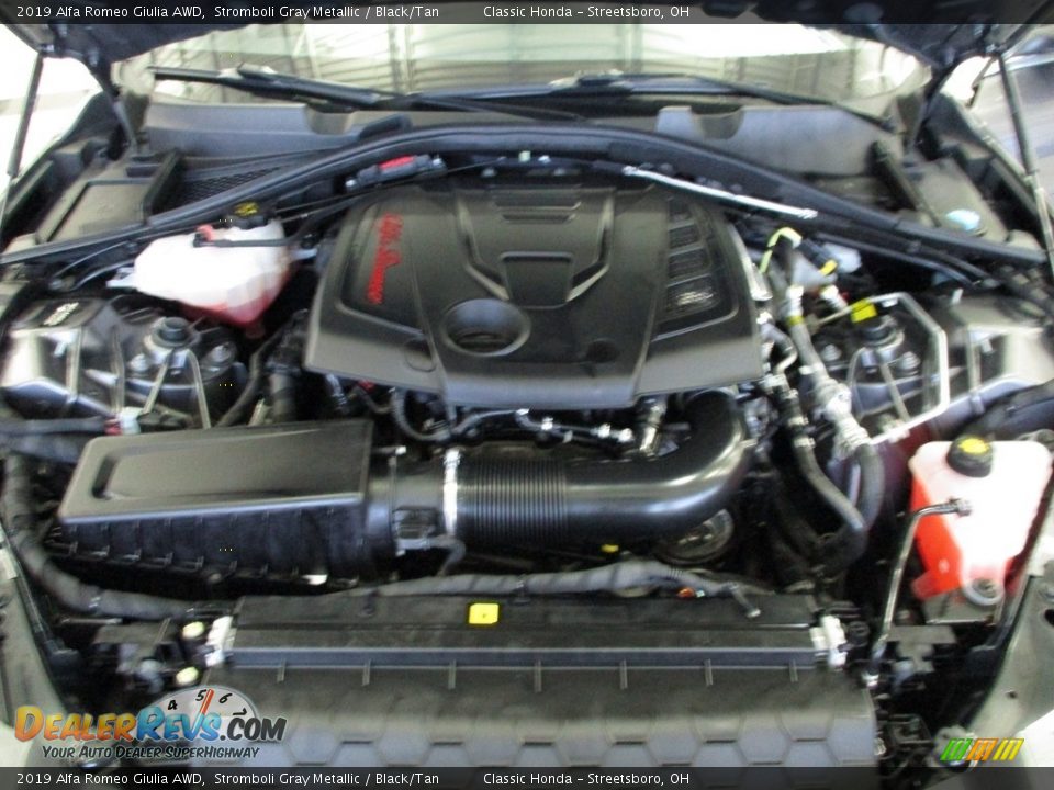2019 Alfa Romeo Giulia AWD Stromboli Gray Metallic / Black/Tan Photo #13