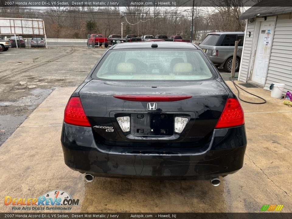 2007 Honda Accord EX-L V6 Sedan Desert Mist Metallic / Ivory Photo #6