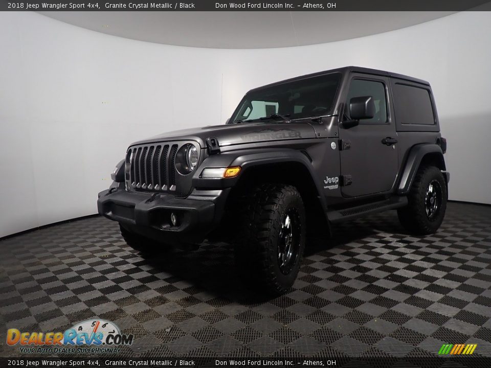 2018 Jeep Wrangler Sport 4x4 Granite Crystal Metallic / Black Photo #8