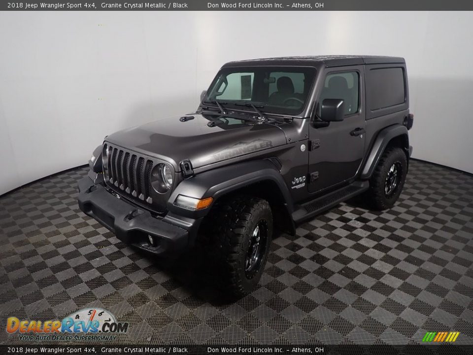 2018 Jeep Wrangler Sport 4x4 Granite Crystal Metallic / Black Photo #9