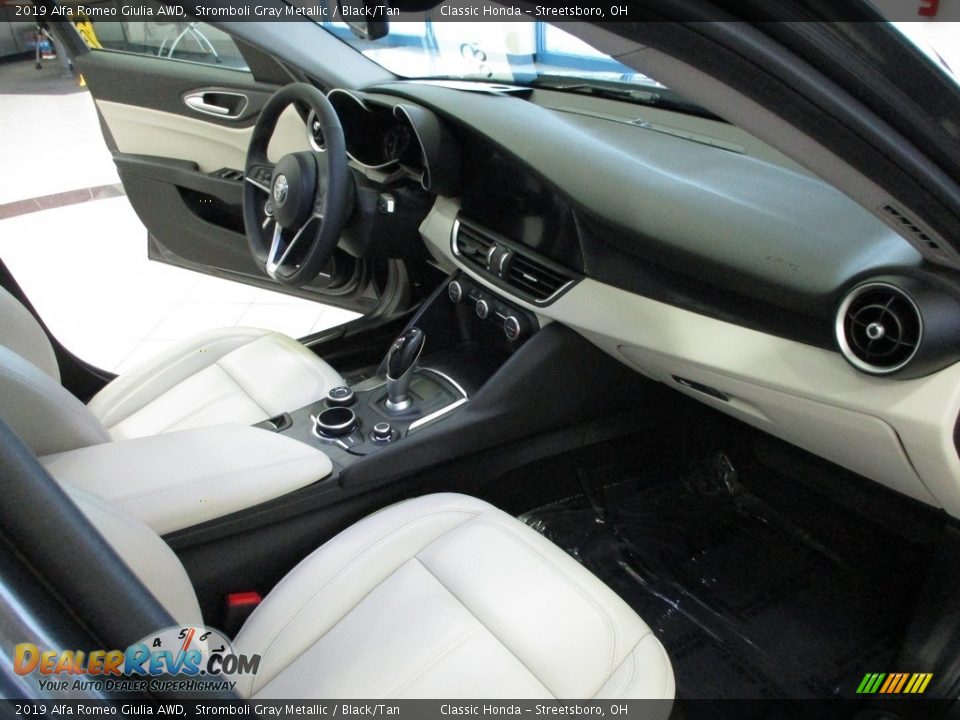 2019 Alfa Romeo Giulia AWD Stromboli Gray Metallic / Black/Tan Photo #15