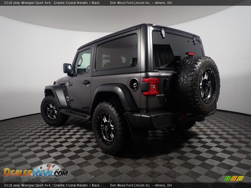 2018 Jeep Wrangler Sport 4x4 Granite Crystal Metallic / Black Photo #11