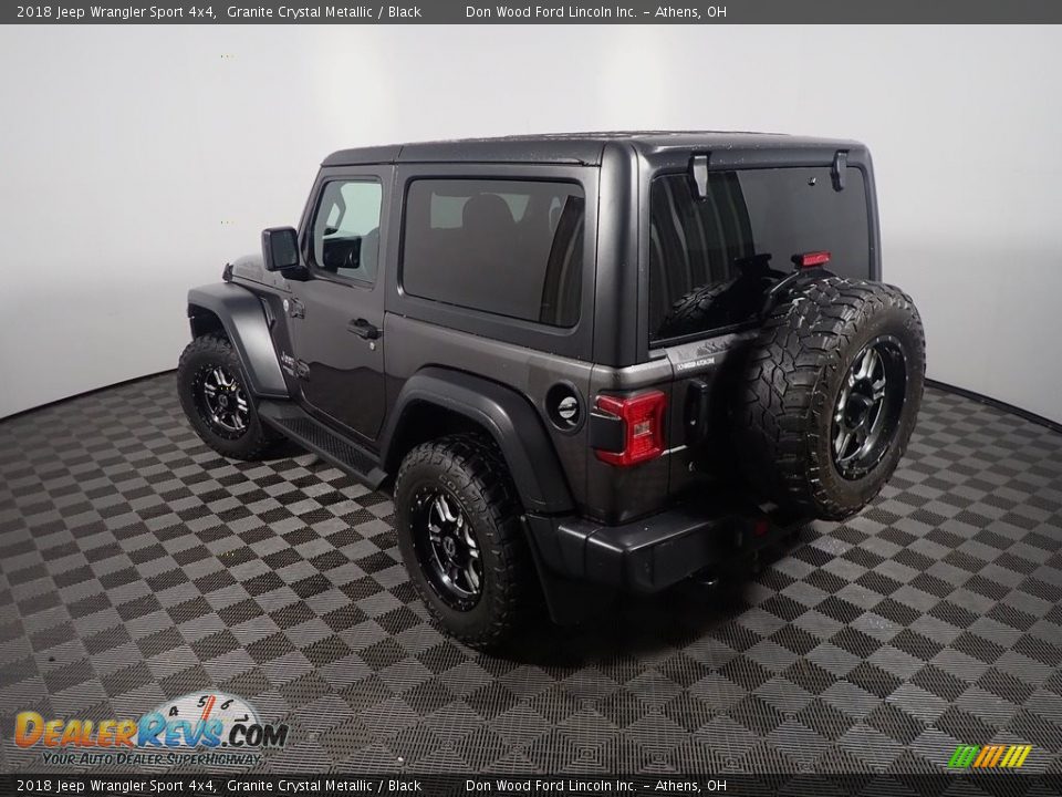 2018 Jeep Wrangler Sport 4x4 Granite Crystal Metallic / Black Photo #12