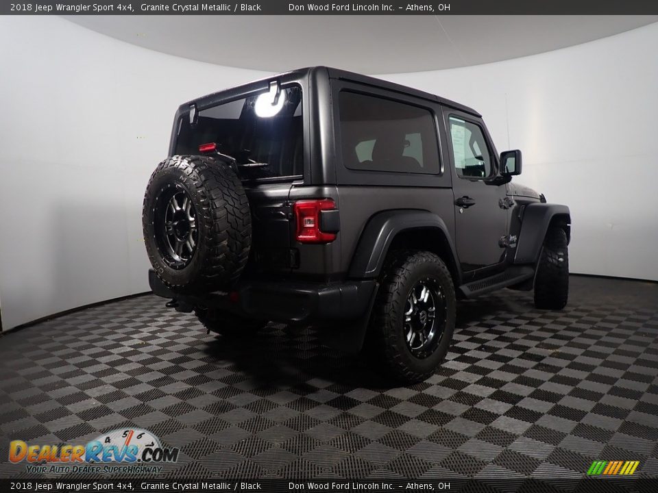 2018 Jeep Wrangler Sport 4x4 Granite Crystal Metallic / Black Photo #15