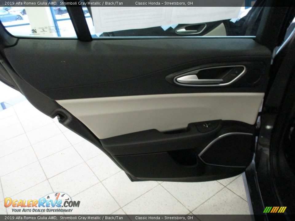2019 Alfa Romeo Giulia AWD Stromboli Gray Metallic / Black/Tan Photo #23
