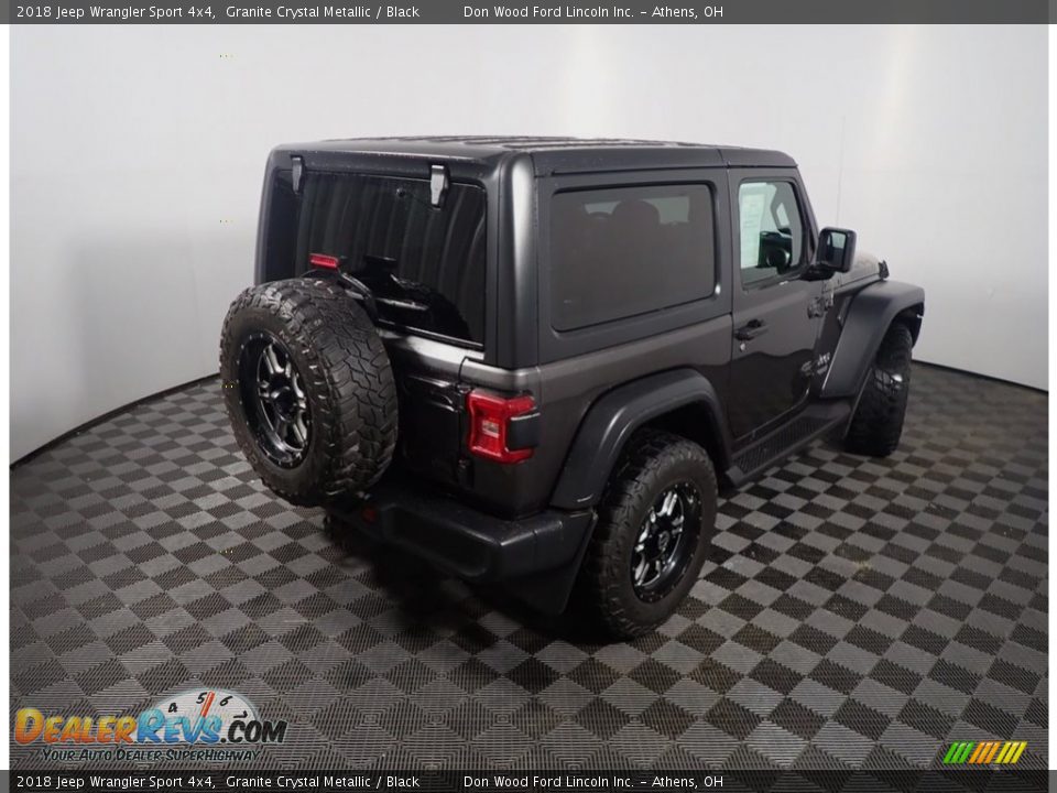 2018 Jeep Wrangler Sport 4x4 Granite Crystal Metallic / Black Photo #16