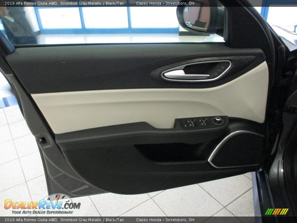 2019 Alfa Romeo Giulia AWD Stromboli Gray Metallic / Black/Tan Photo #27