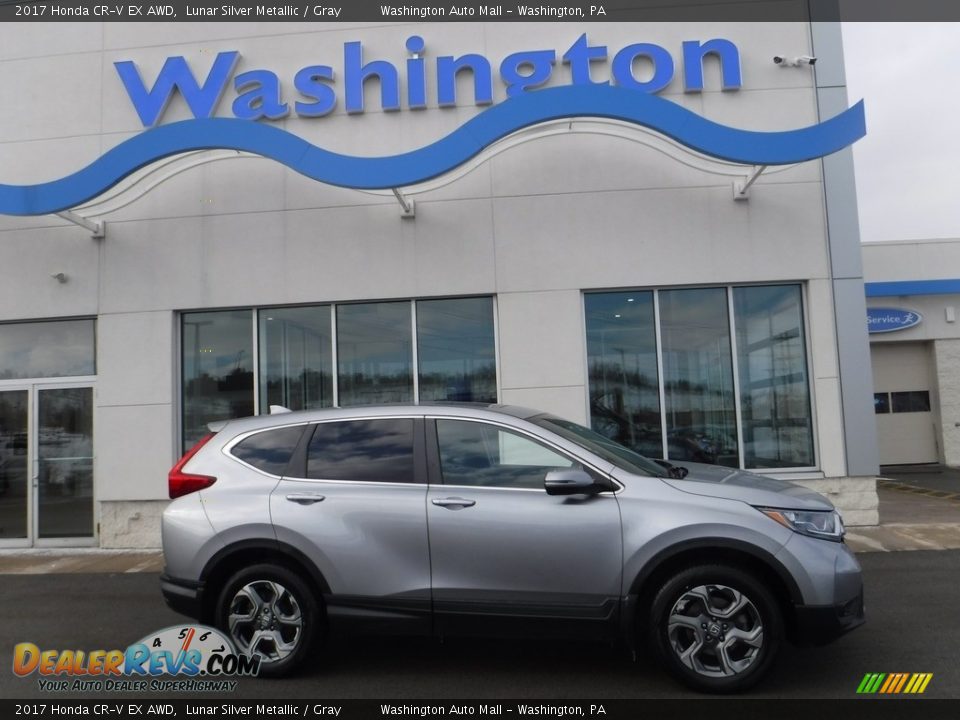 2017 Honda CR-V EX AWD Lunar Silver Metallic / Gray Photo #2