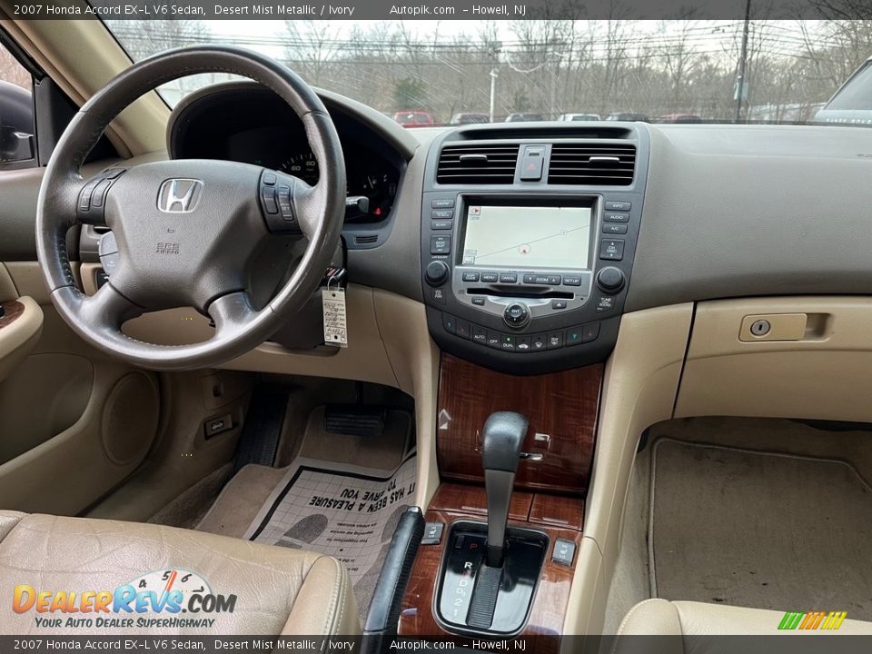 2007 Honda Accord EX-L V6 Sedan Desert Mist Metallic / Ivory Photo #16