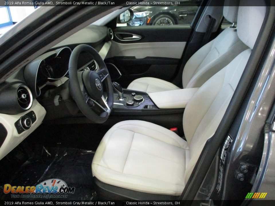 2019 Alfa Romeo Giulia AWD Stromboli Gray Metallic / Black/Tan Photo #29