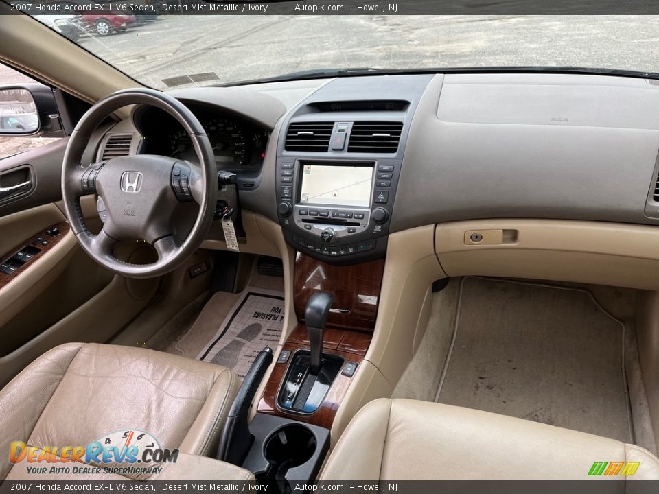 2007 Honda Accord EX-L V6 Sedan Desert Mist Metallic / Ivory Photo #18