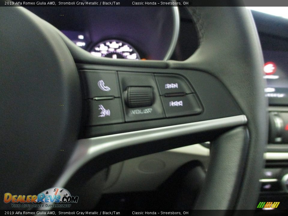 2019 Alfa Romeo Giulia AWD Stromboli Gray Metallic / Black/Tan Photo #33