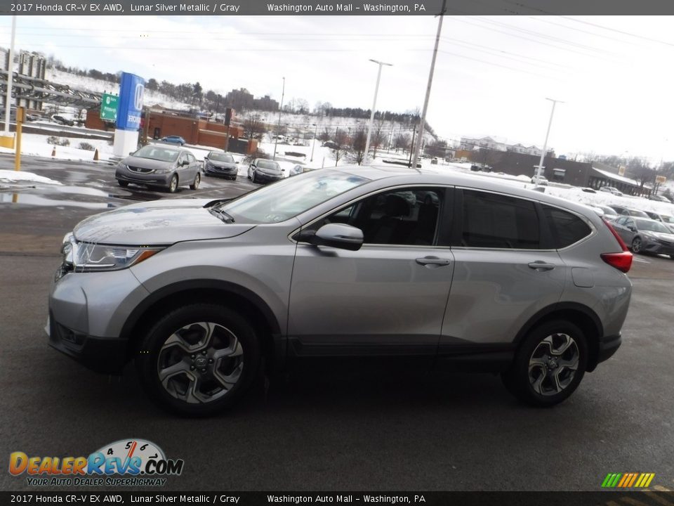 2017 Honda CR-V EX AWD Lunar Silver Metallic / Gray Photo #7