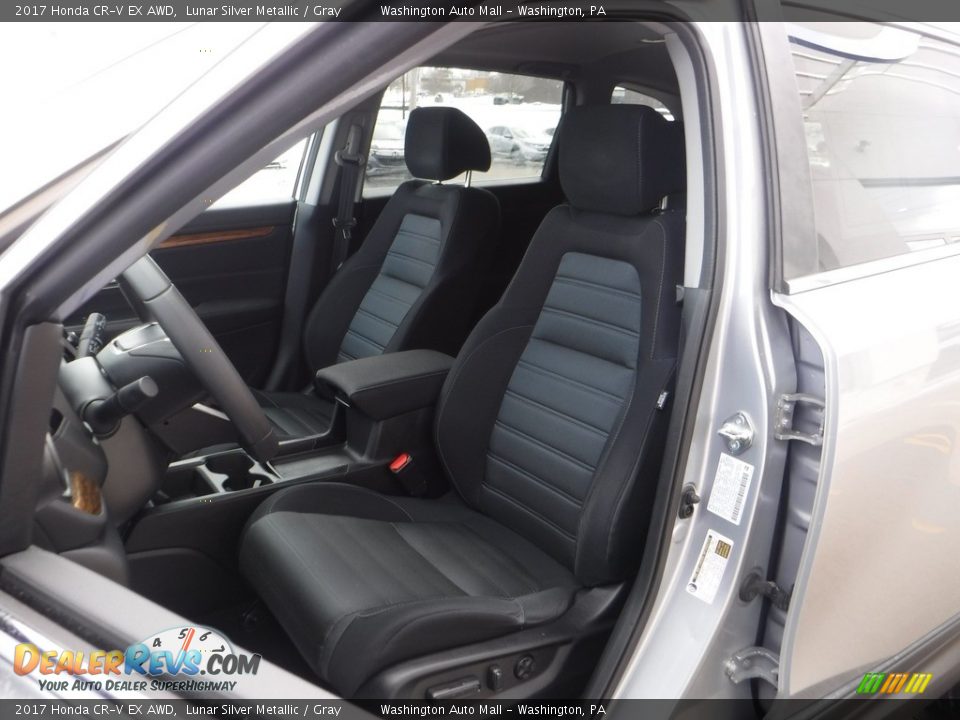 2017 Honda CR-V EX AWD Lunar Silver Metallic / Gray Photo #14