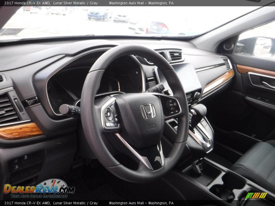 2017 Honda CR-V EX AWD Lunar Silver Metallic / Gray Photo #17