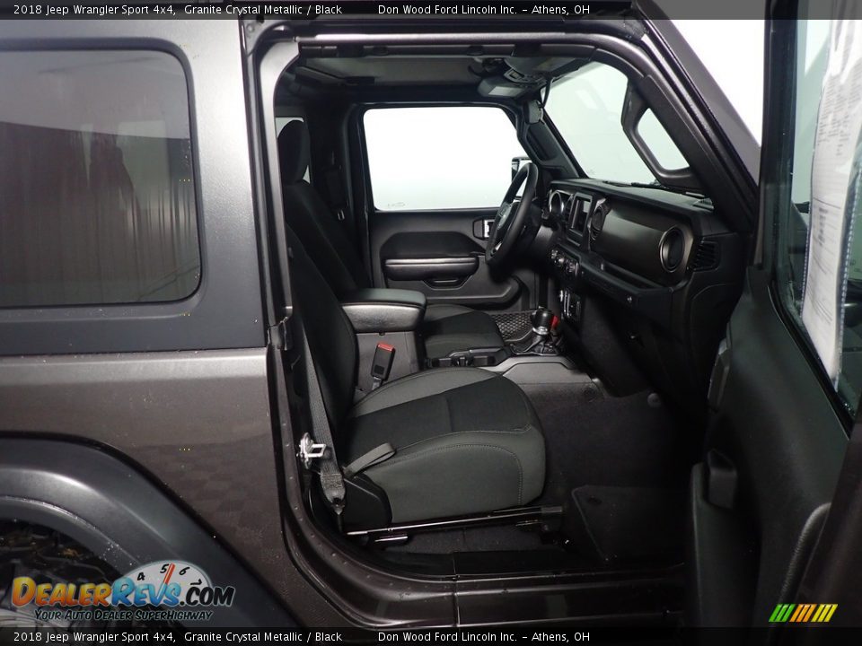 2018 Jeep Wrangler Sport 4x4 Granite Crystal Metallic / Black Photo #34